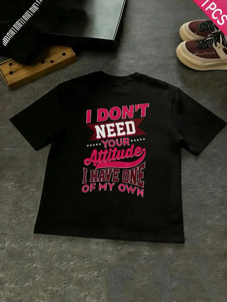 Tween Girl Cotten Clothes,Y2K-Inspired Letter Print T-Shir-Perfect For Spring/Summer/Fall,Fashion, Streetwear, Unisex, Men, Wome