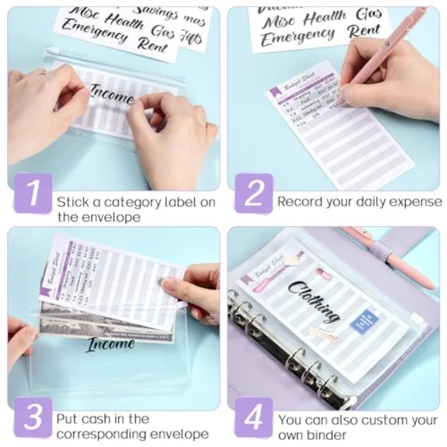 Budget Binder With Money Saving Challenge And Cash Envelopes