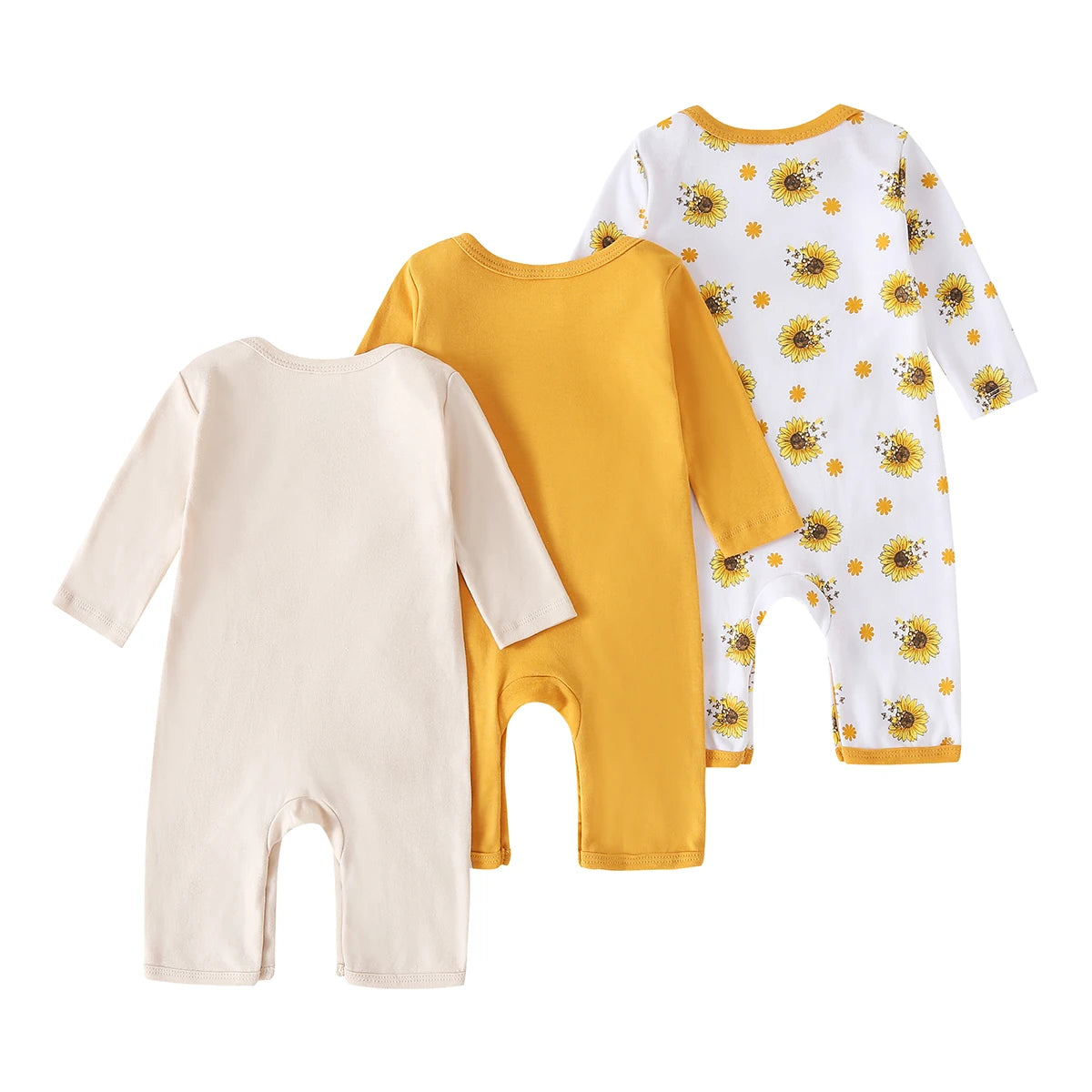 Infant Long Sleeve Pure Cotton Space Print Romper Onesie Jumpsuit