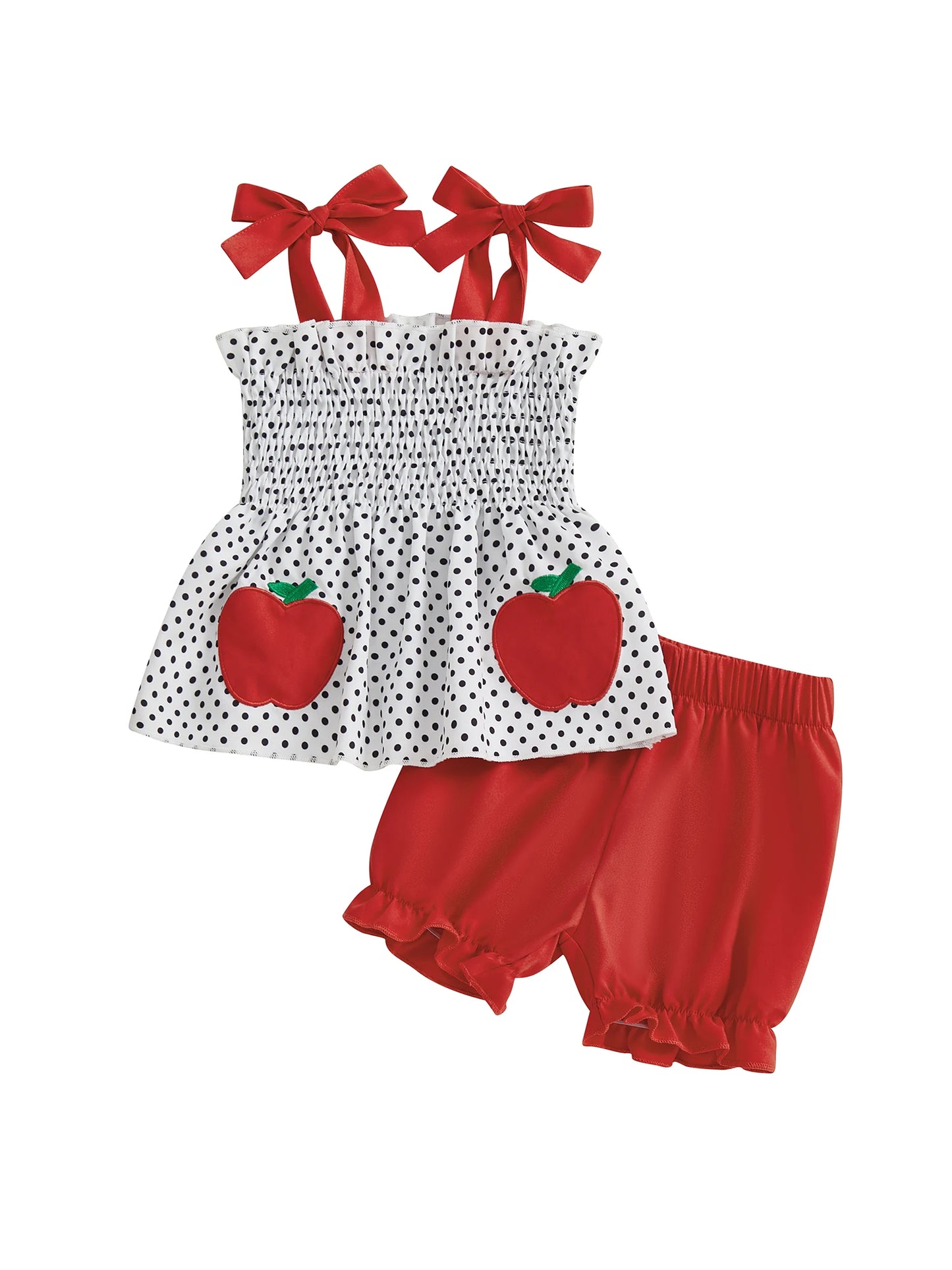 Toddler Floral Sleeveless Top And Denim Shorts 2 Piece Outfit