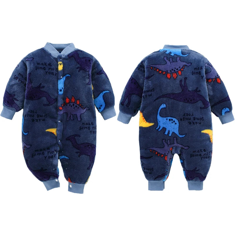 Childdkivy Infant Romper Jumpsuit Soft Flannel Baby Clothes