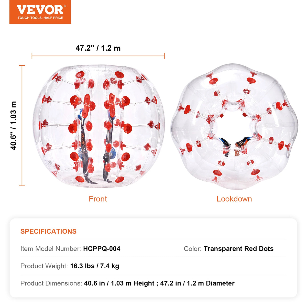 SucceBuy Inflatable PVC Bumper Ball for Outdoor Team Games