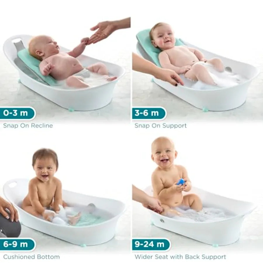 Oasis 4-In-1 Baby Bathtub and Infant Bath Seat for Newborns