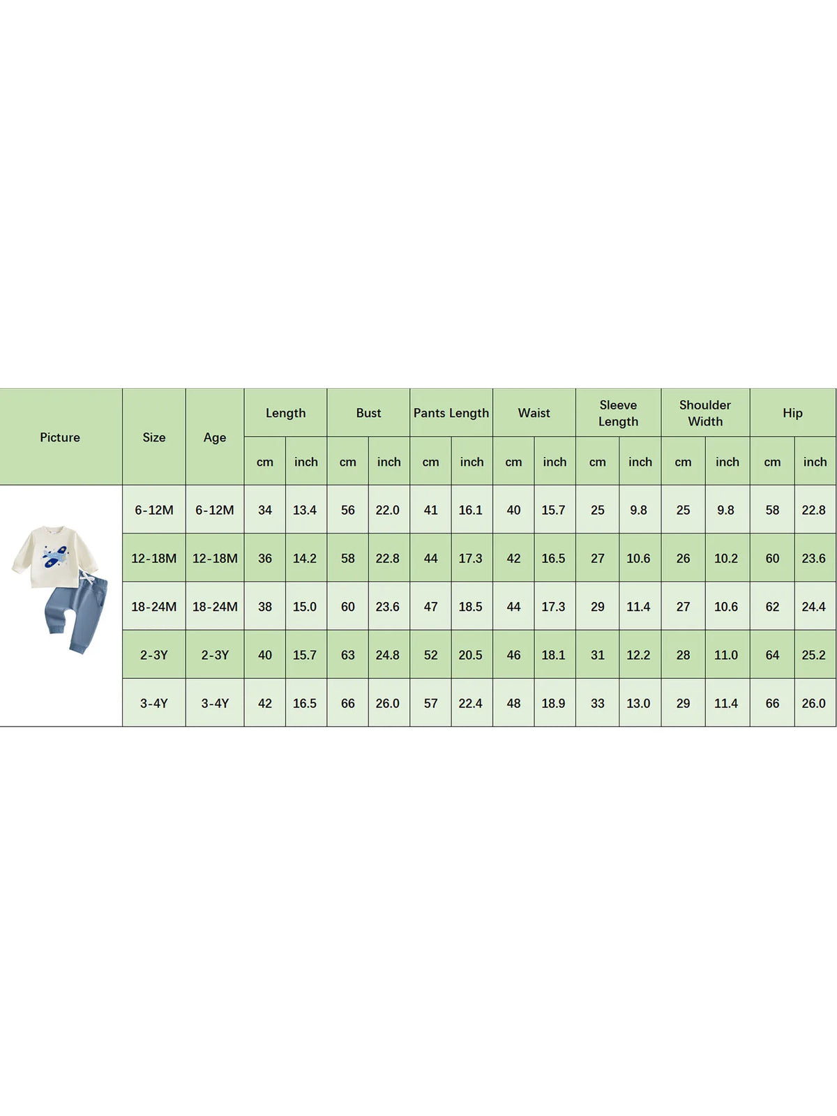 Airplane Print Toddler Sweatshirt And Joggers Set For Babies