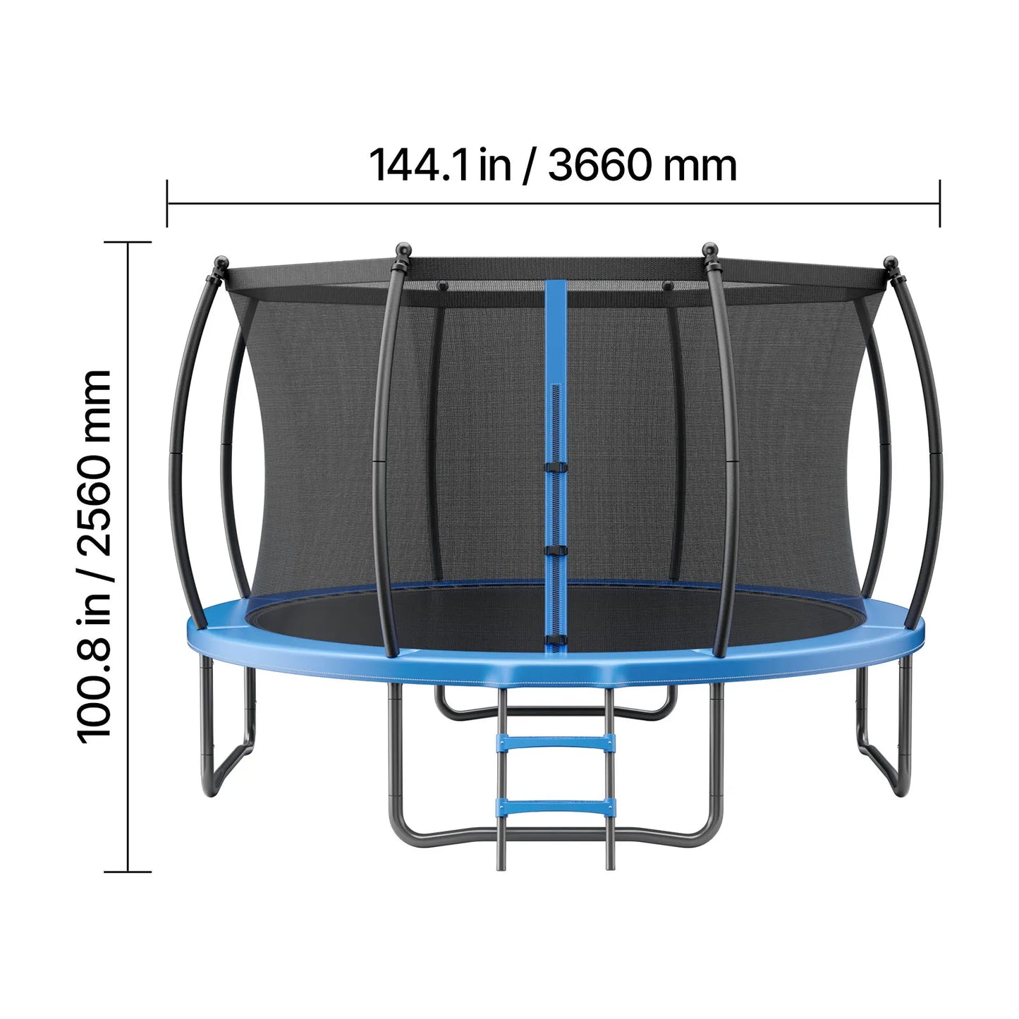 SucceBuy Outdoor Trampoline Enclosure Net Thickened Pad