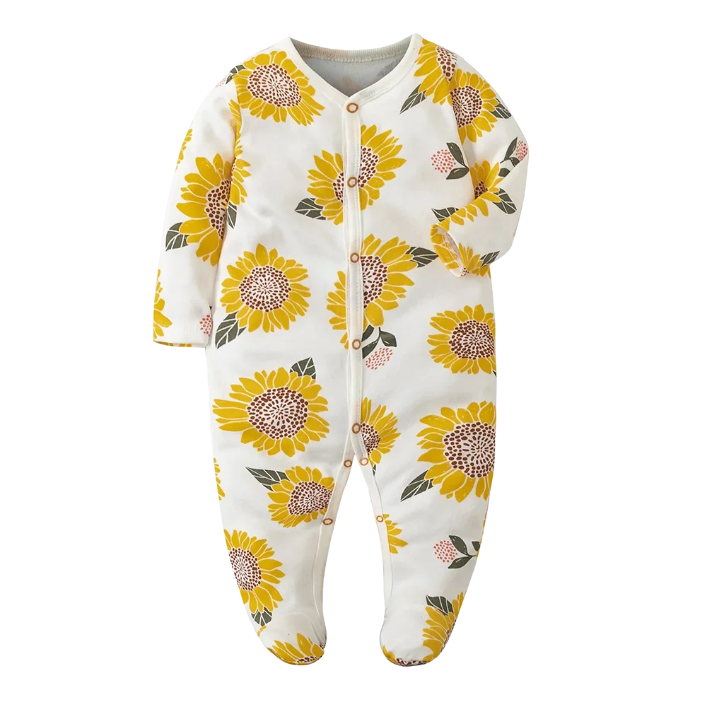 Baby Bodysuit Long Sleeve 100 Cotton For Spring Autumn Newborn