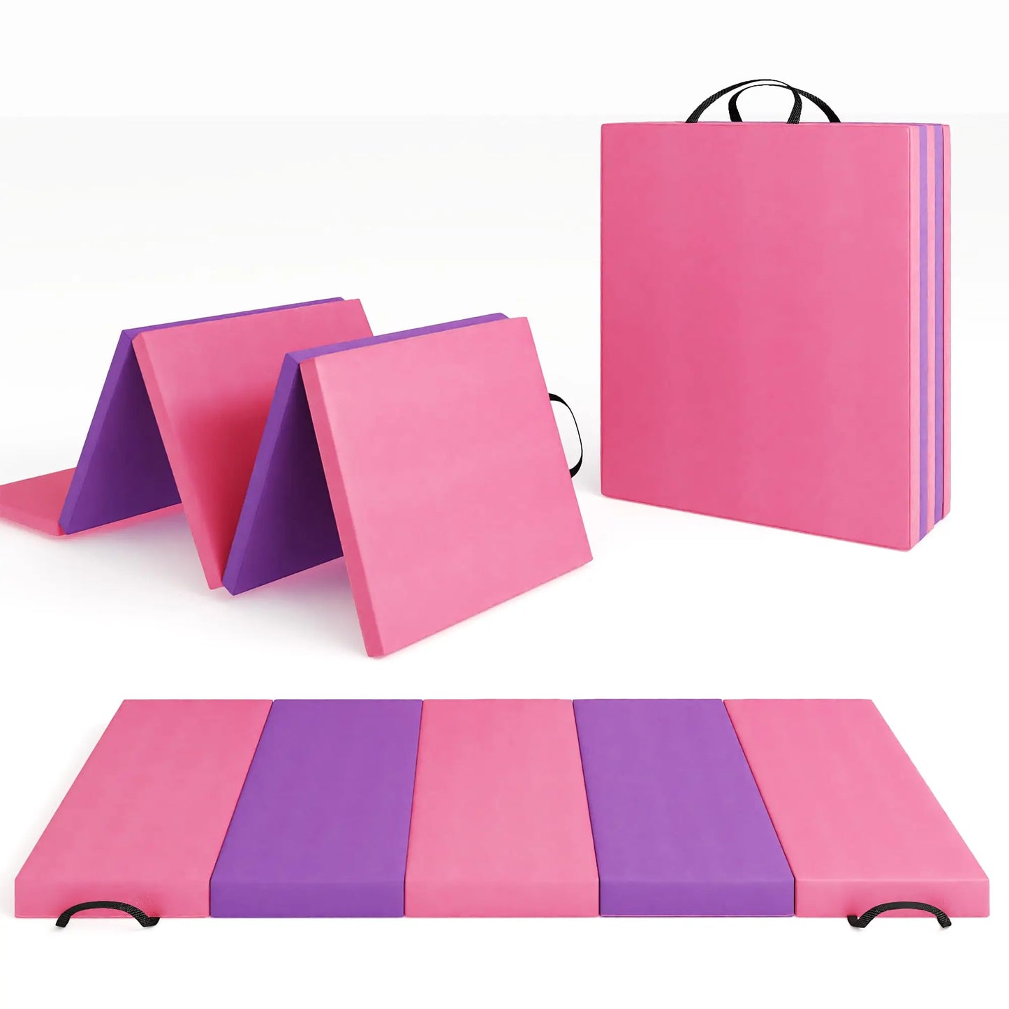 HiMISS Gymnastics Mat 4 Fold Tumbling Mat For Home Gym