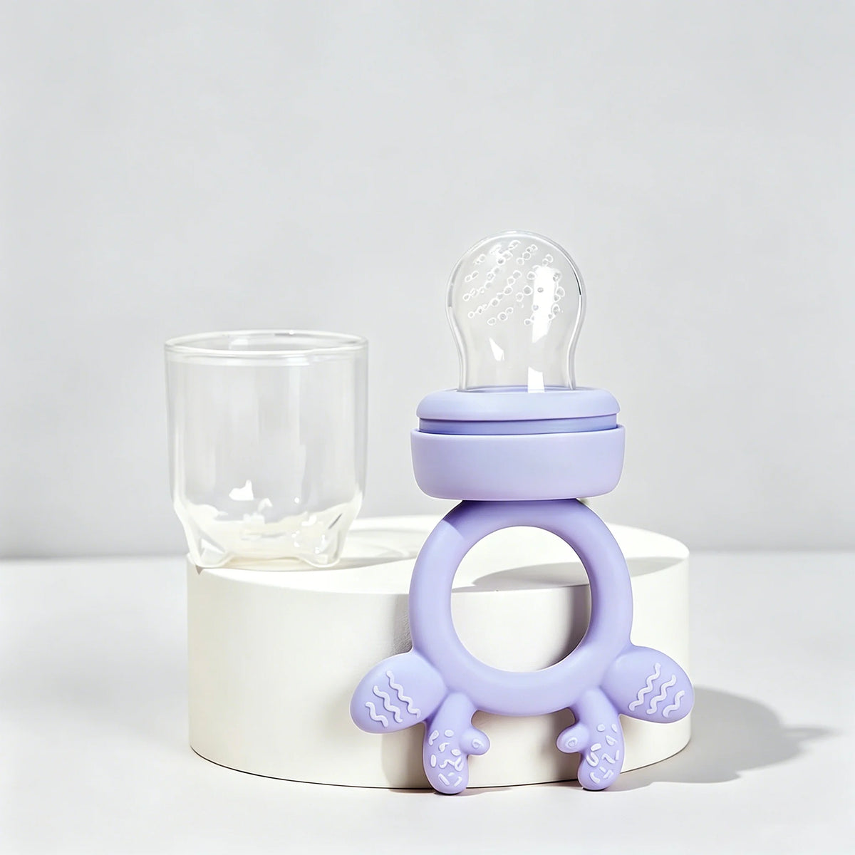 BPA Free Baby Fruit Food Feeder with Dust Cover Deer Silicone Teething Nibbler 3 Colors Toddler Vegetable Feeding Pacifier Teether Toy