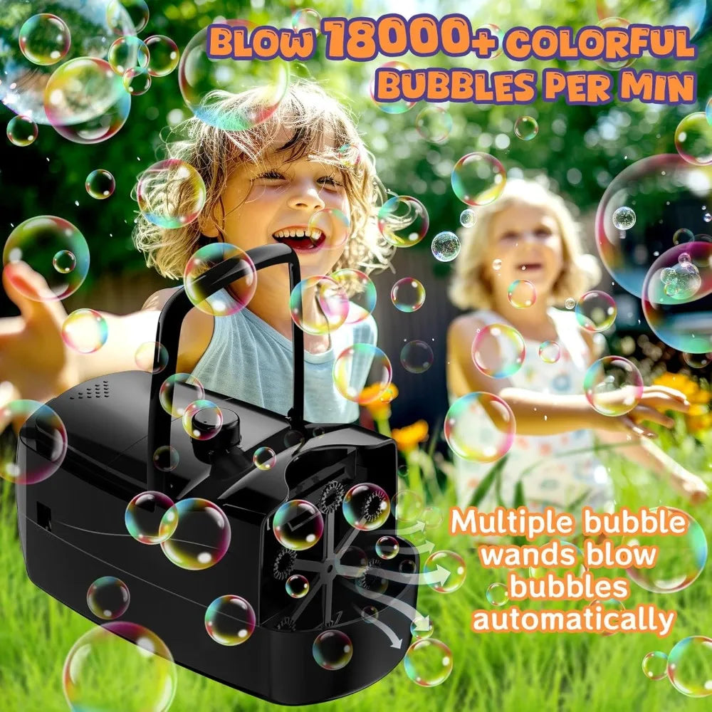 Automatic Bubble Machine 18000 Bubbles Per Minute Two Speeds