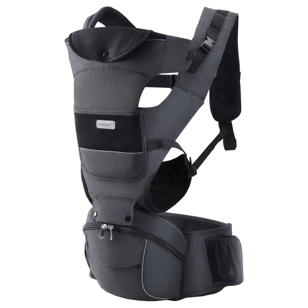 Ergonomic Baby Growth Carrier With Removable Plate And Safety Strips
