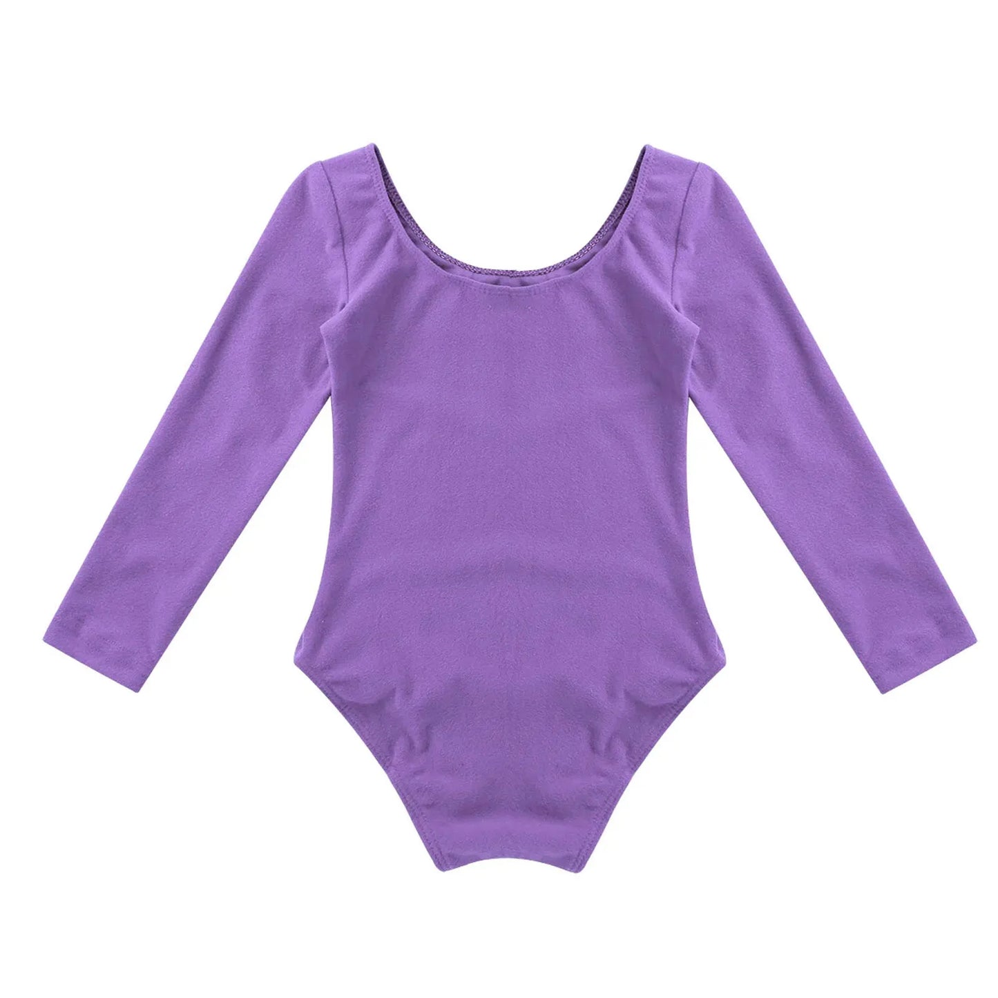 Girls Ballet Leotard Long Sleeve Bodysuit For Dance