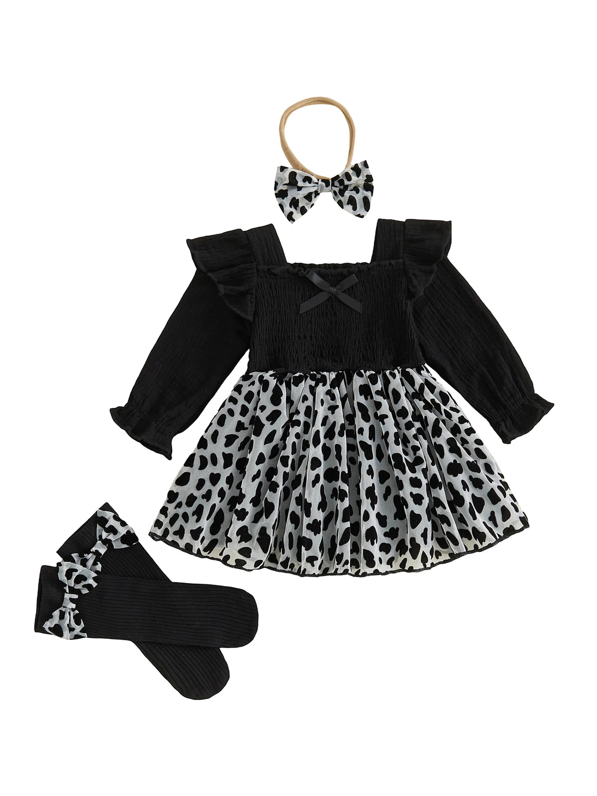 Infant With Headband Stockings Infant-Baby-Girl Romper Fashion Dress-Fashion-Flower Embroidery Infant Baby Girl