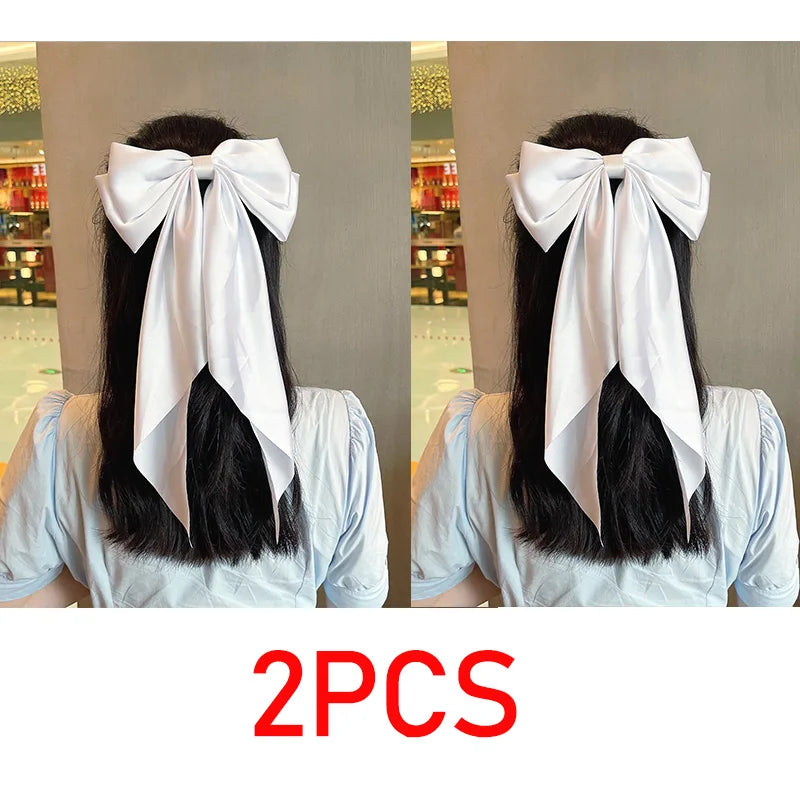 New Bows Hair Clips Bow Barrette Headband for Girl Bow Ribbon Hair Clip JZ094