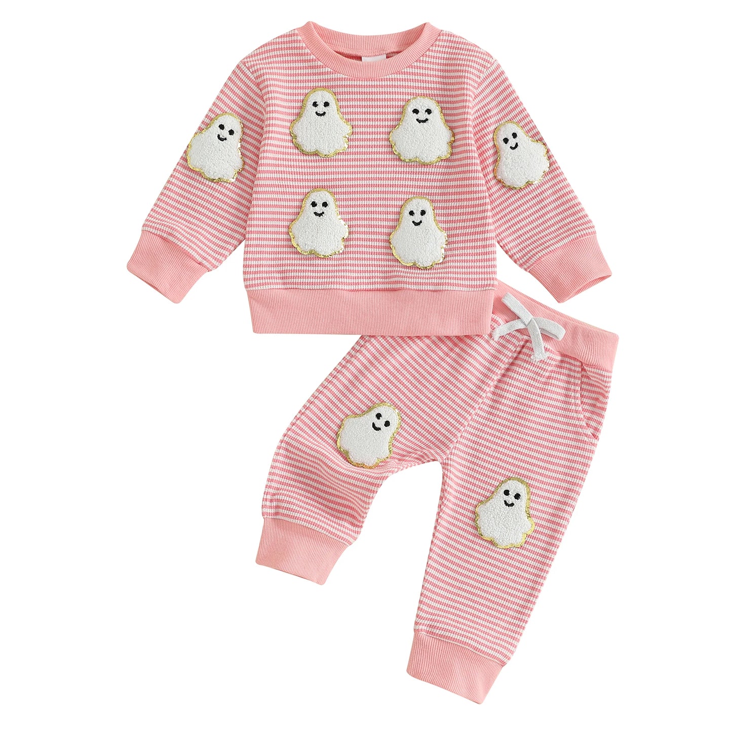 Infant Halloween Costume Black Cat Bat Pattern Hooded Jumpsuit