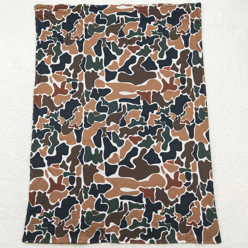 NEW Fashion Baby Kids Children Blankets Boutique Toddler Girls Pink Bows Camouflage Minky Blankets Infant Baby Minky Blankets
