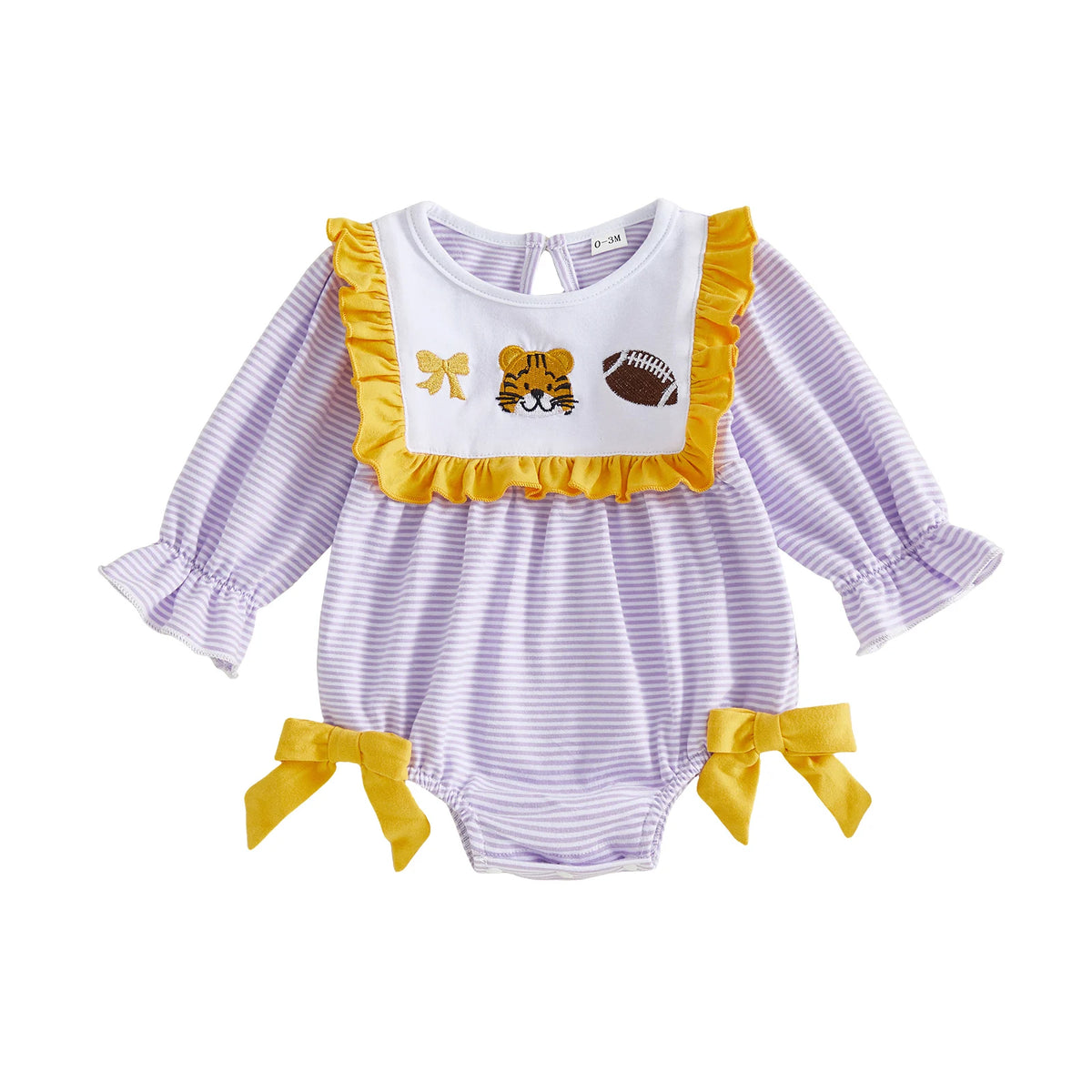 Long Sleeve Ruffled Girl Baby Girl Fall Long Sleeve Fall Cape Romper Stripe Professional Baby Girl Fall