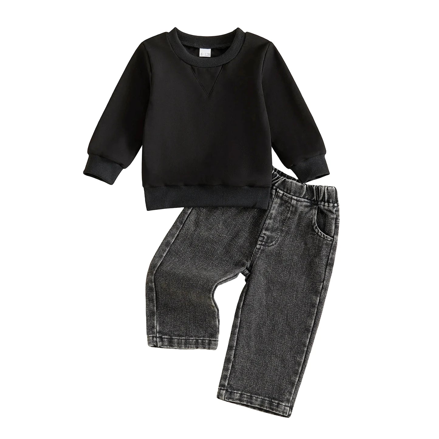 Elegant Toddler Children Matching Pullover Top And Casual Pants