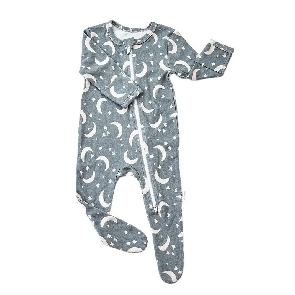 HappyFlute Bamboo Cotton Long Sleeve Footed Baby Romper