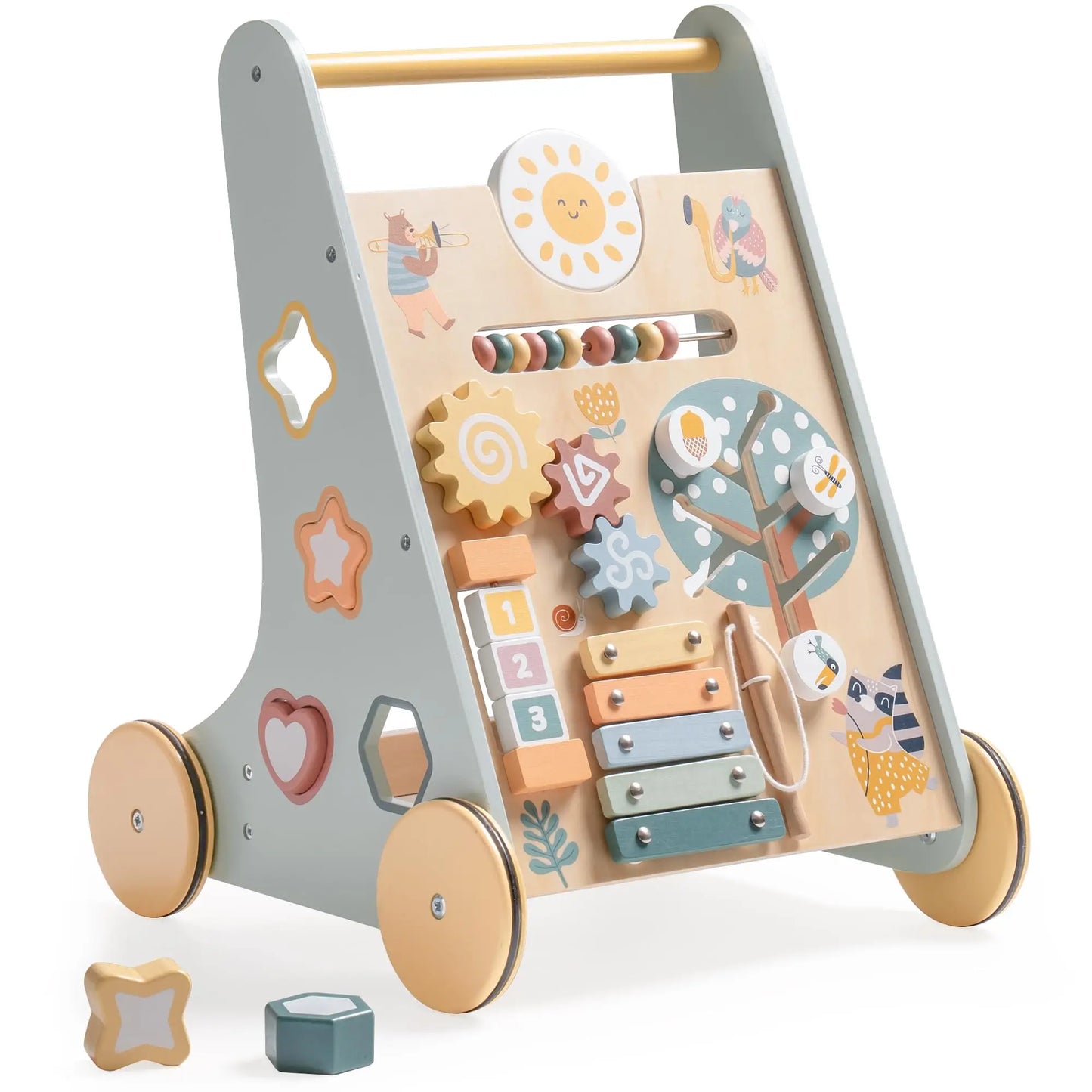Robotime Robud Wooden Baby Walker With Activity Center