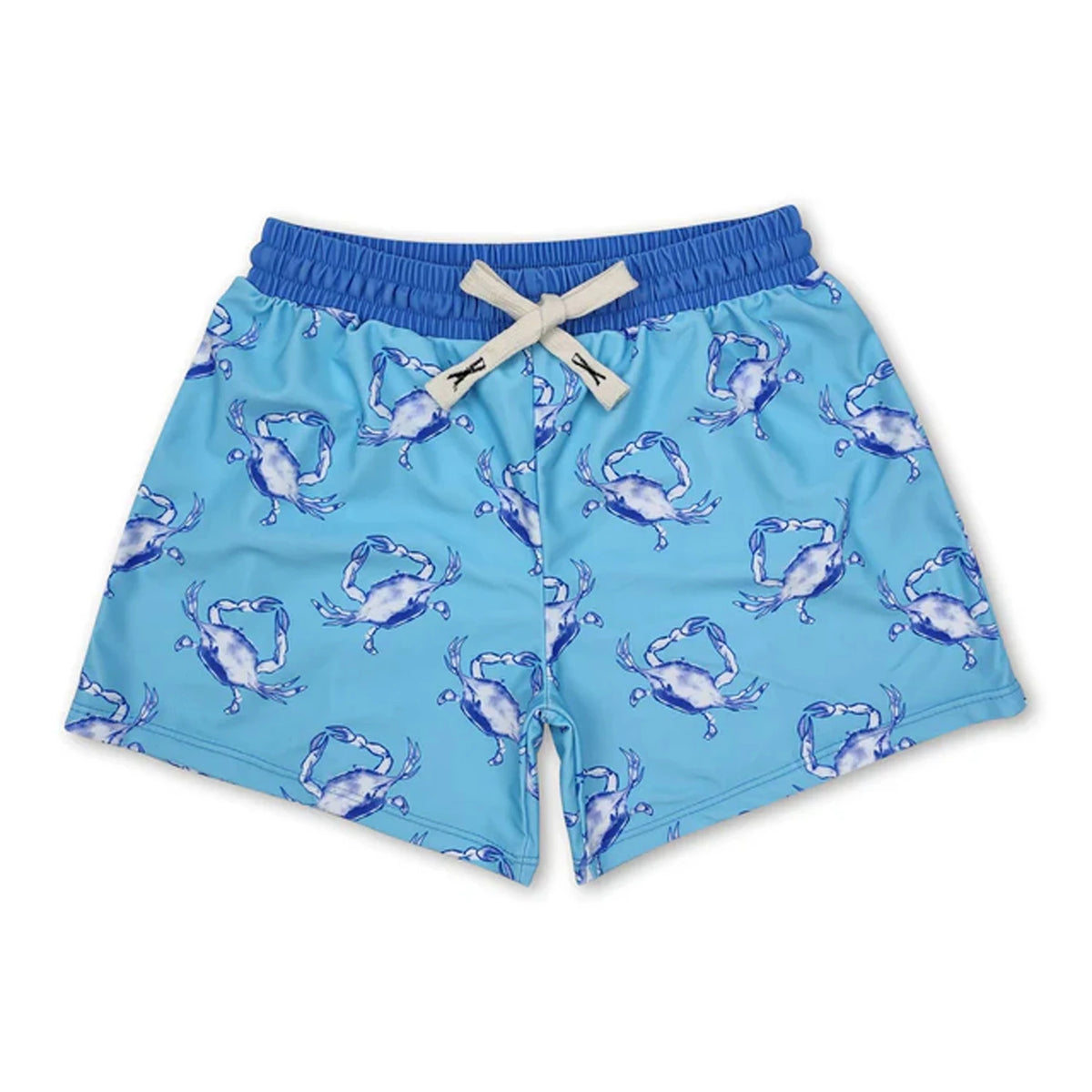 Kids All Over Print Boys Milk Silk Quick Dry Swim Trunks
