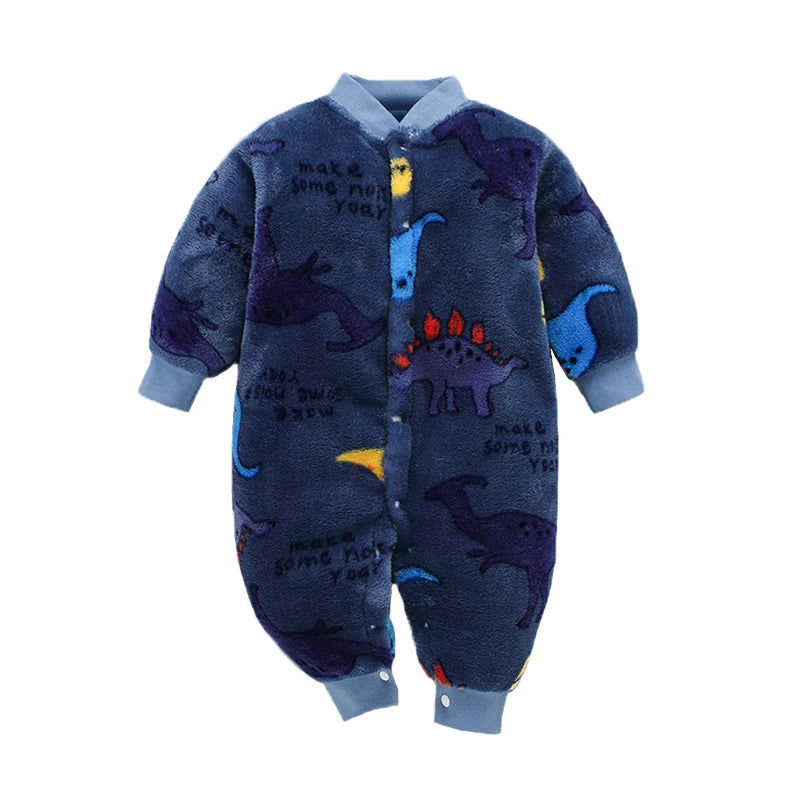 Childdkivy Infant Romper Jumpsuit Soft Flannel Baby Clothes