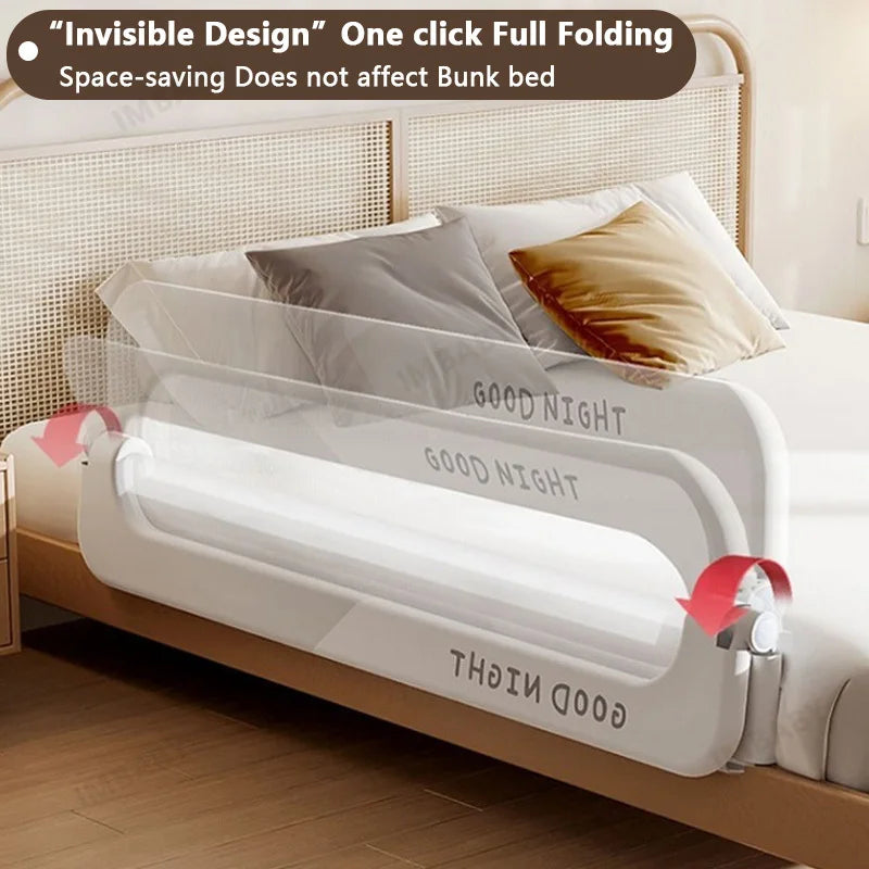 IMBABY Bed Guardrail for Baby Sleep Safety Fence Rails Barrier