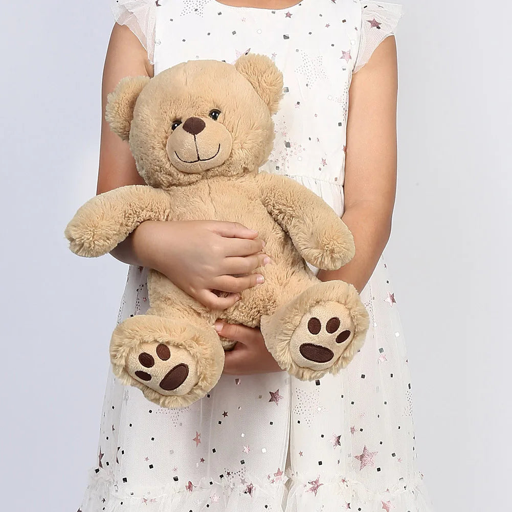 Brown Teddy Bear Plush Toy For Kids Toddlers Gift Safe