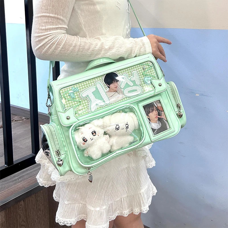 Ita Bag Harajuku Transparent Crossbody Lolita Style Large Capacity