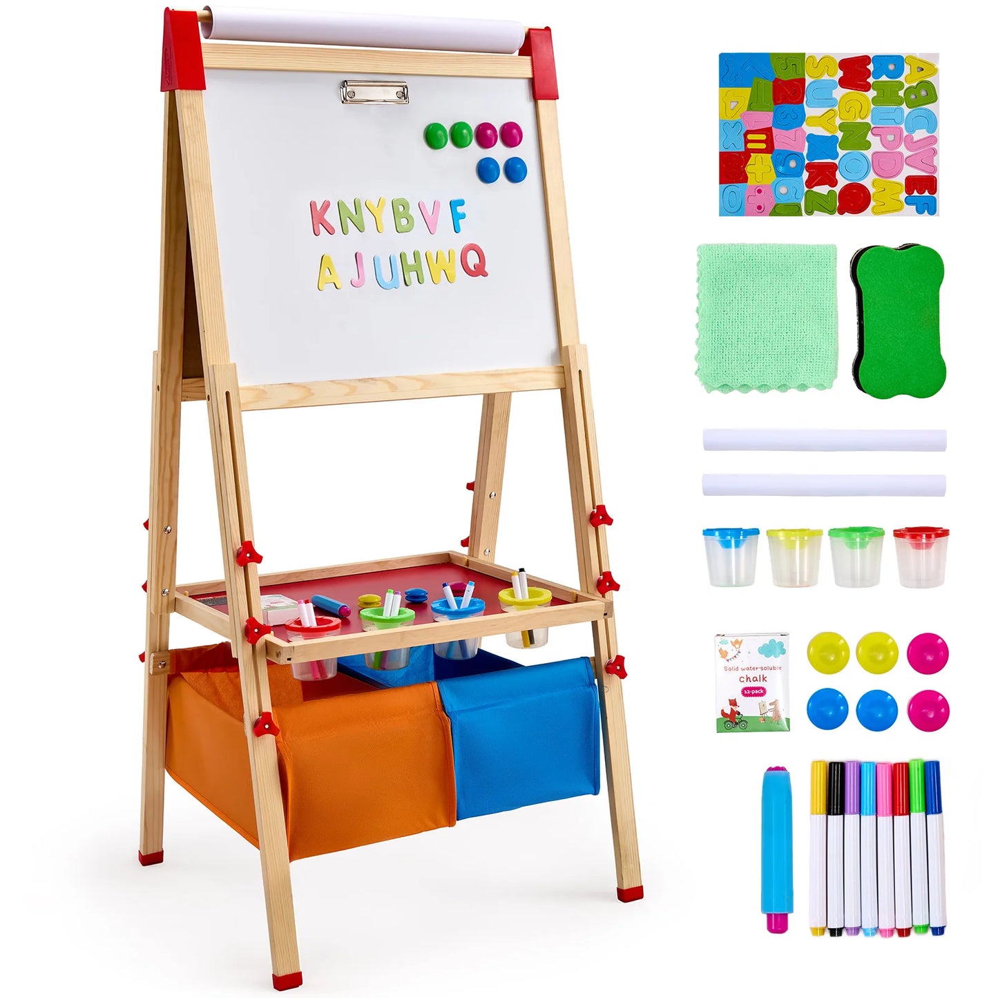 SucceBuy Magnetic Drawing Board For Kids Standing Art Easel Toy