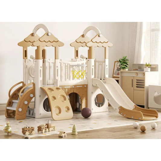 YTYIN 9in1 Toddler Slide Playset Forest Treehouse Indoor Outdoor Playground