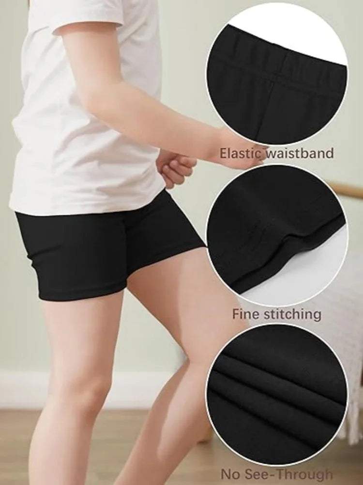 Girls' Lightweight Modal Boxer Briefs With Elastic Waist