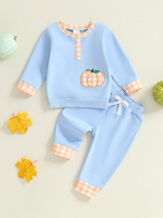 Baby Boys Halloween Ghost Print Hoodie And Pants 2Piece Set