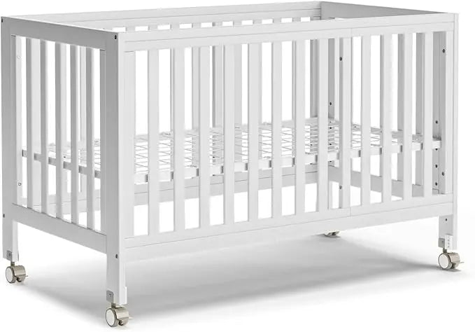 11-In-1 Convertible Cradle to Crib Removable Wheels
