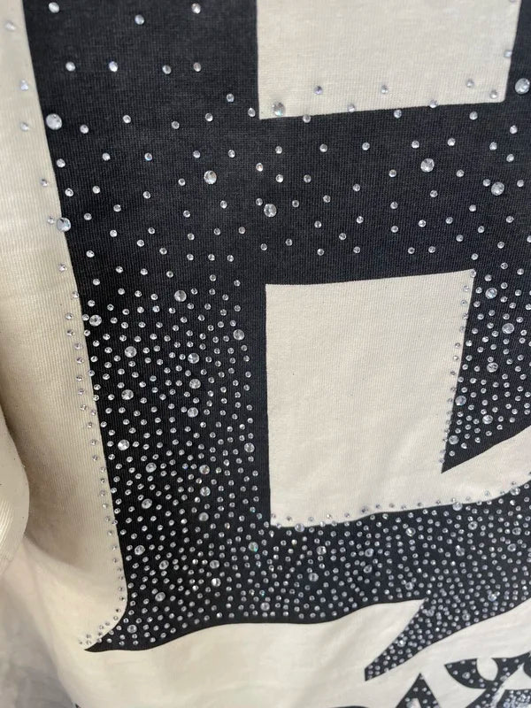 New fashion brand LIFE HUSTLERS Y2K hot stamping hole Men Women T-shirt Streetwear 100% Cotton Loose Round Neck Top Tees