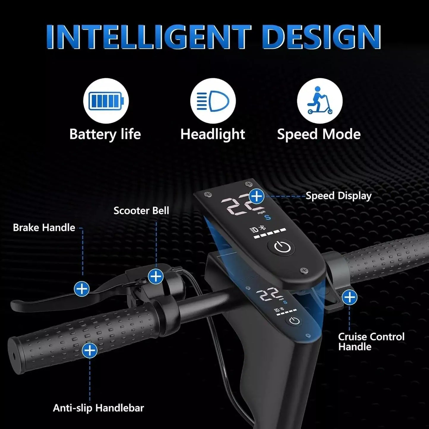 AOVOPRO ESMAX Electric Scooter 500W Folding Smart App