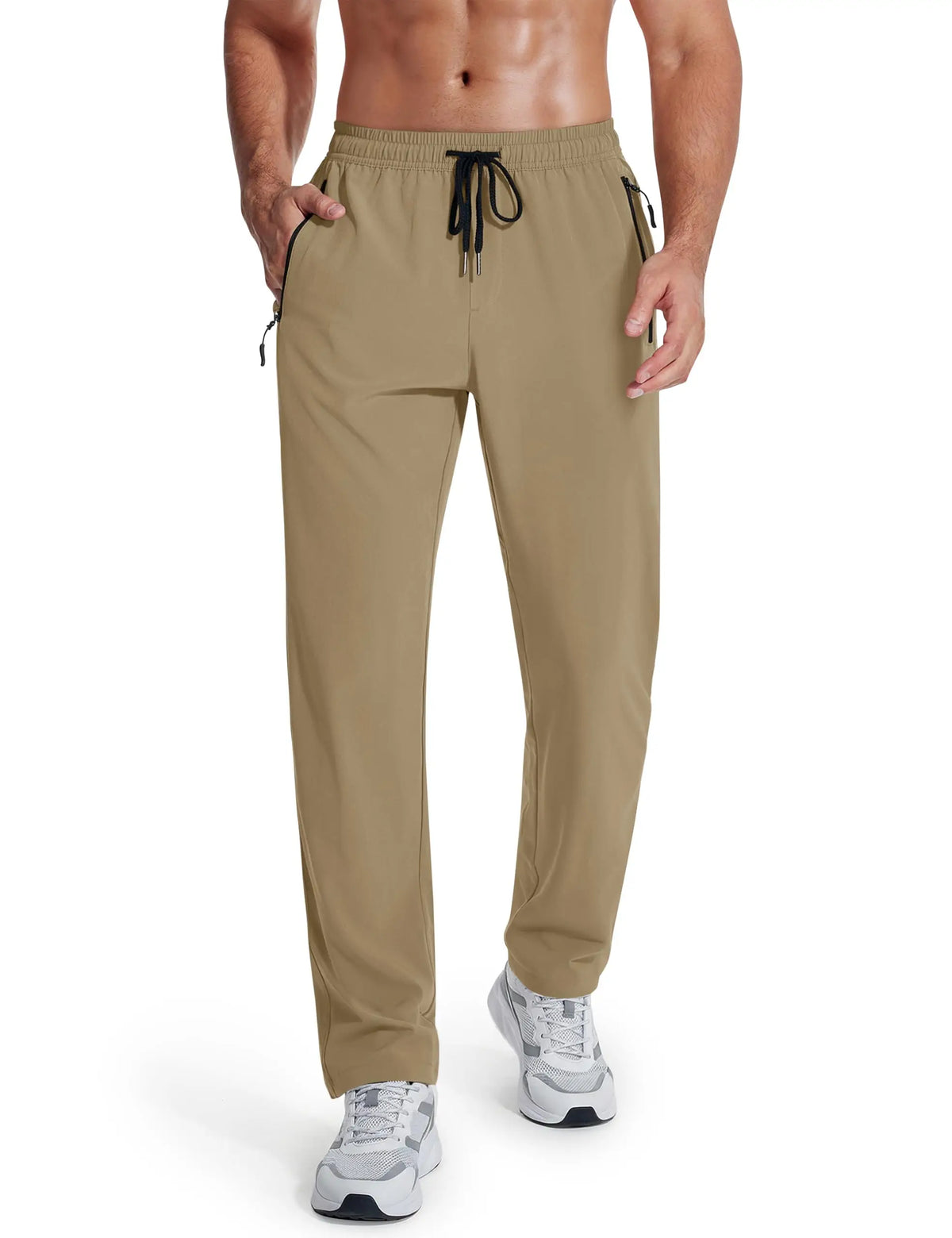 Men's Lightweight Hiking Pants Quick Dry Stretch Joggers with Zipper Pockets for Running Golf Workout Outdoor Travel Casual Wear