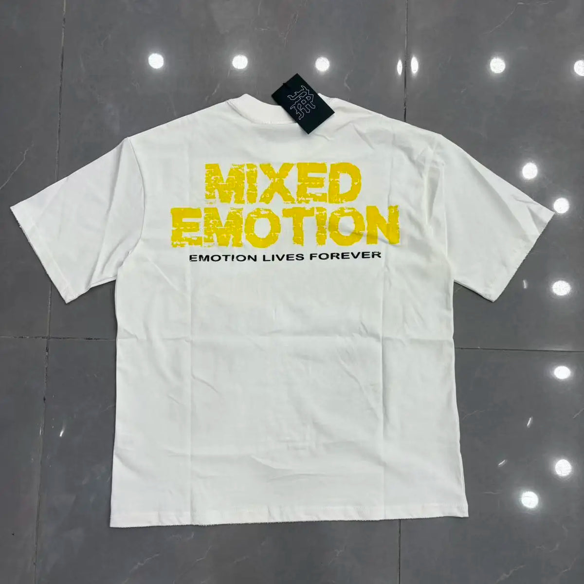 Mixed Emotion Printed Cotton T Shirt For Men Women