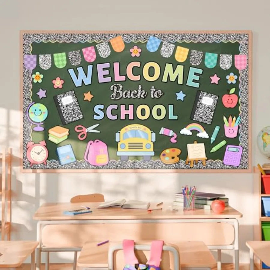 Welcome Back to School Bulletin Board Set for Classroom Decor