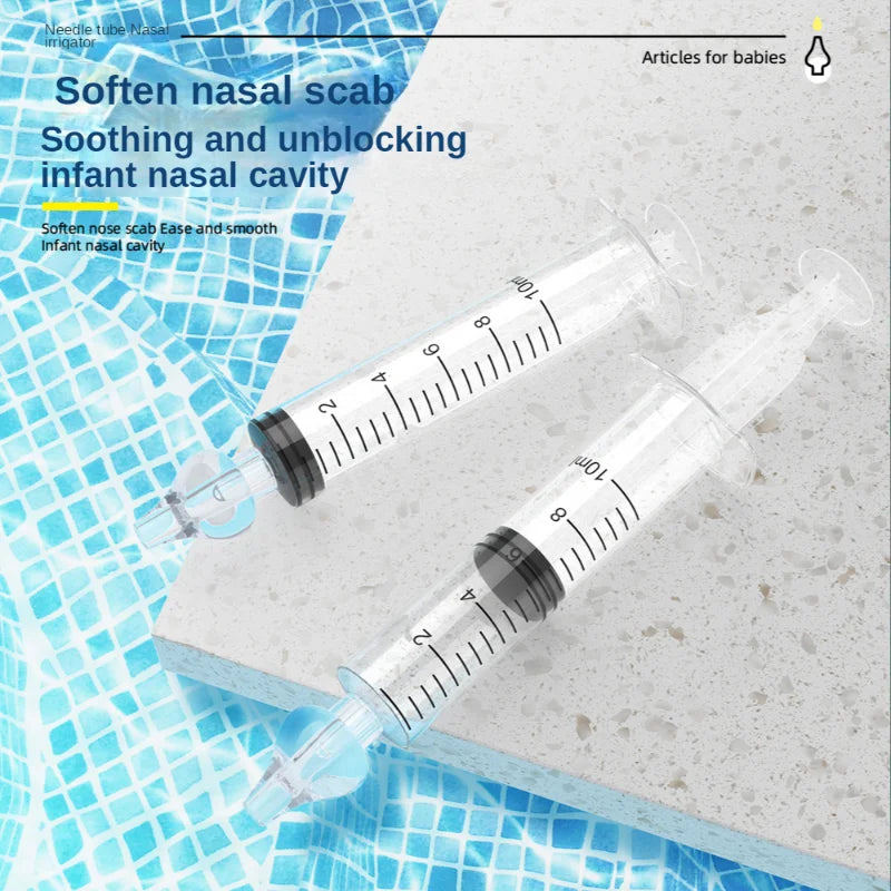 Silicone Baby Nasal Aspirator Syringe For Gentle Nasal Cleaning