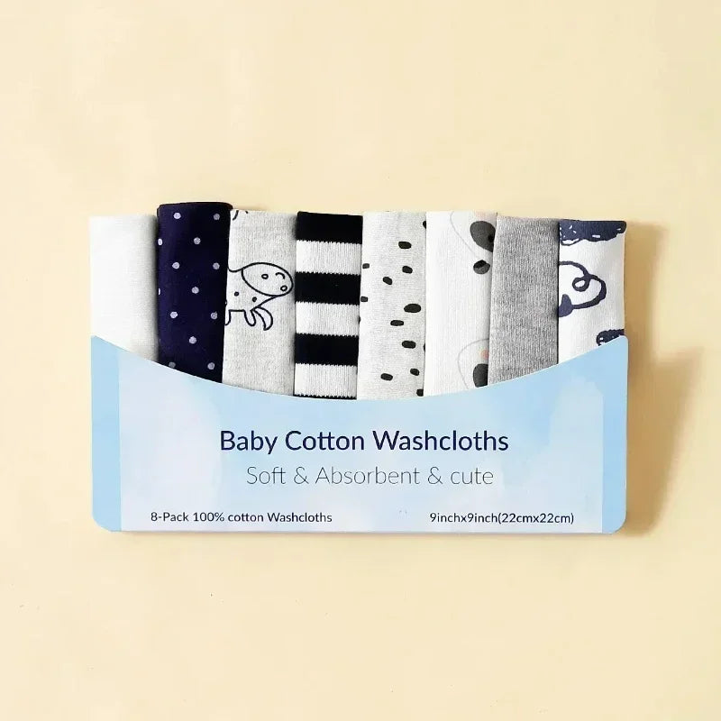 Cotton Newborn Baby Towels Set Washcloths For Nursing And Saliva