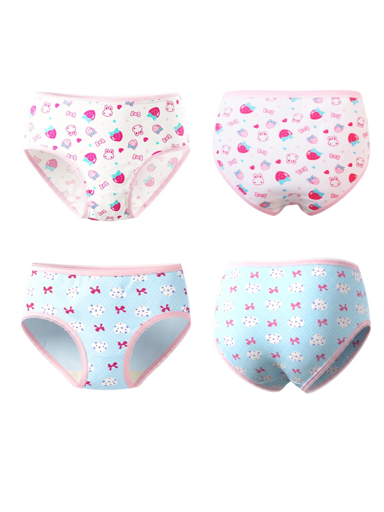 Little Girl Underwear Soft Comfortable Lovely Print 24 Pack Kids Panties Size 3T-11
