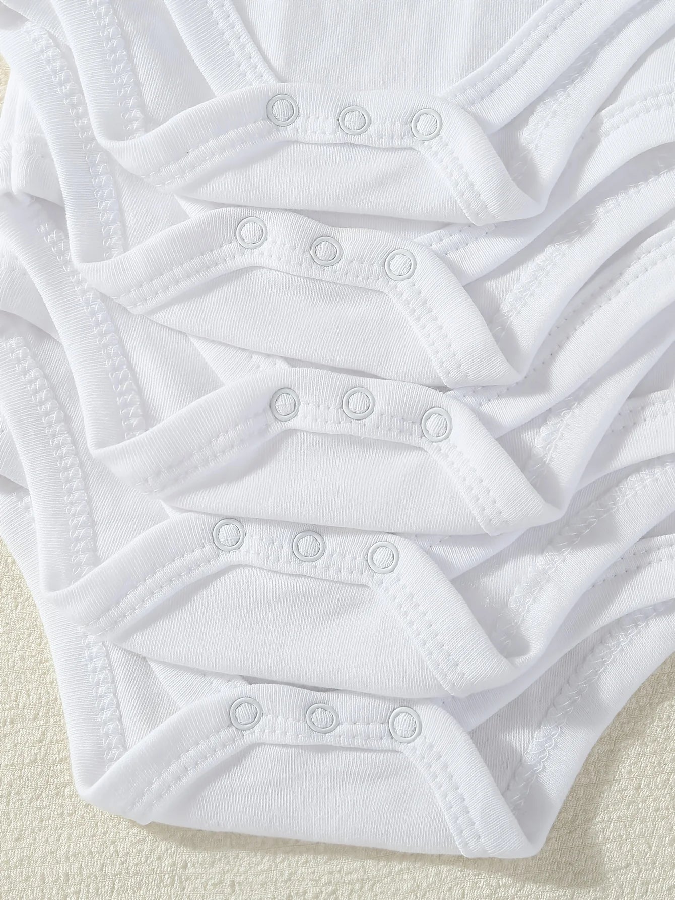 5pcs Baby Sleeveless Triangle Rompers, Cute White Base Layer Bodysuits for Baby Girls, Breathable And Comfortable Summer Infant Clothes, Newborn Hospital Essentials, Special, for Outdoor