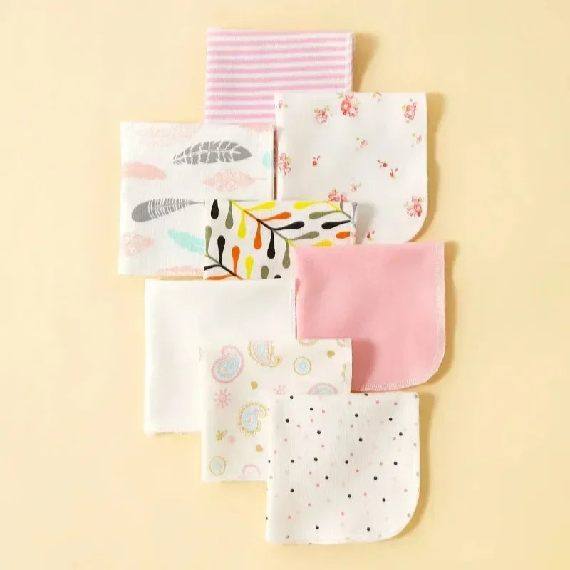 Cotton Newborn Baby Towels Set Washcloths For Nursing And Saliva