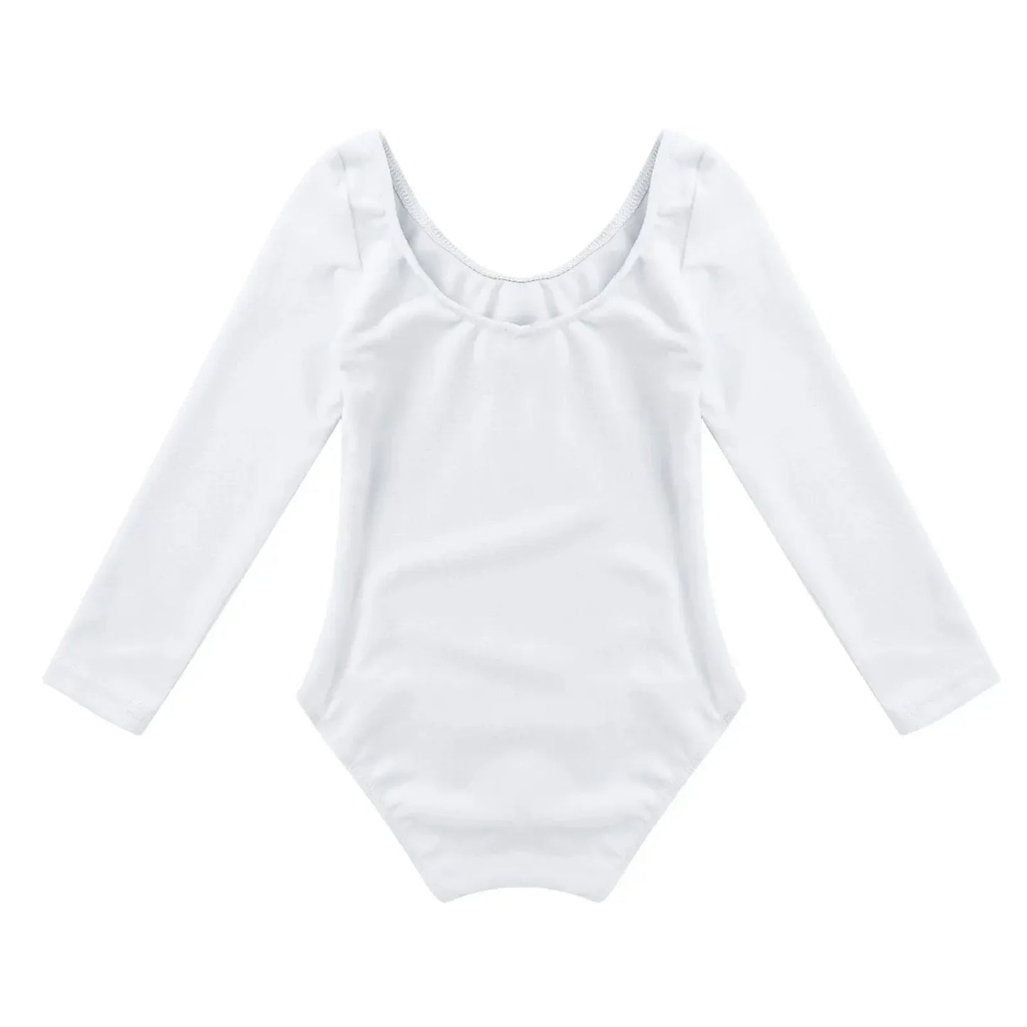 Girls Ballet Leotard Long Sleeve Bodysuit For Dance