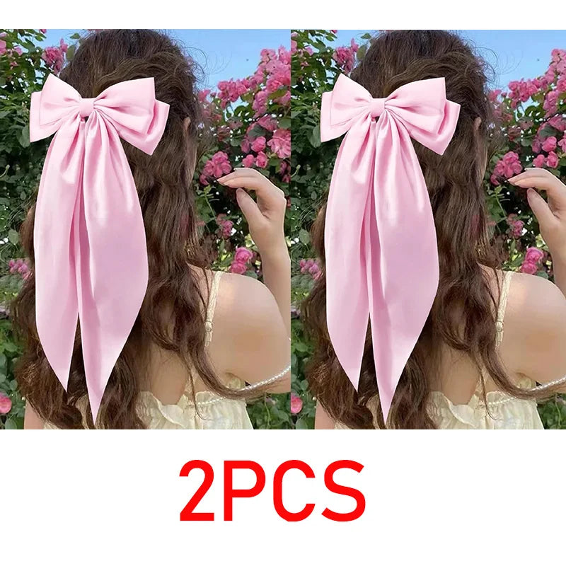 New Bows Hair Clips Bow Barrette Headband for Girl Bow Ribbon Hair Clip JZ094