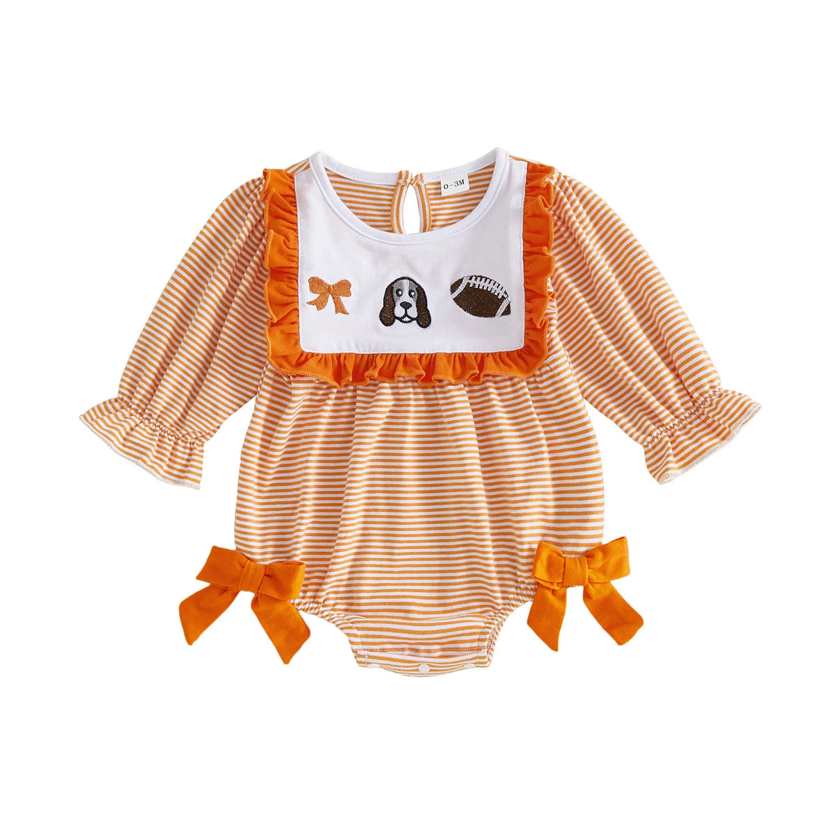 Long Sleeve Ruffled Girl Baby Girl Fall Long Sleeve Fall Cape Romper Stripe Professional Baby Girl Fall