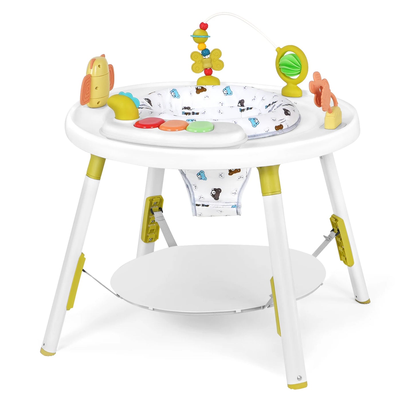 Multi-Functional Baby Play Center 3-in-1 Activity Center with Removable Toys
