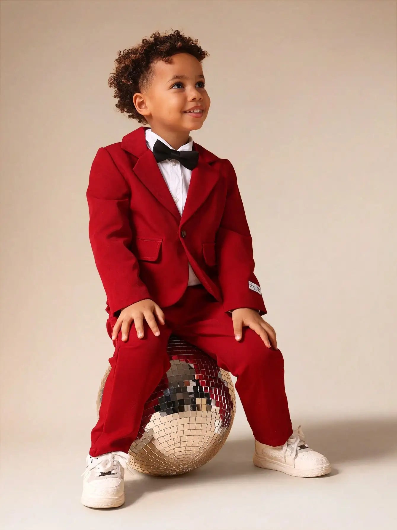 Boys Formal Suit Set With Single Button Blazer And Pants
