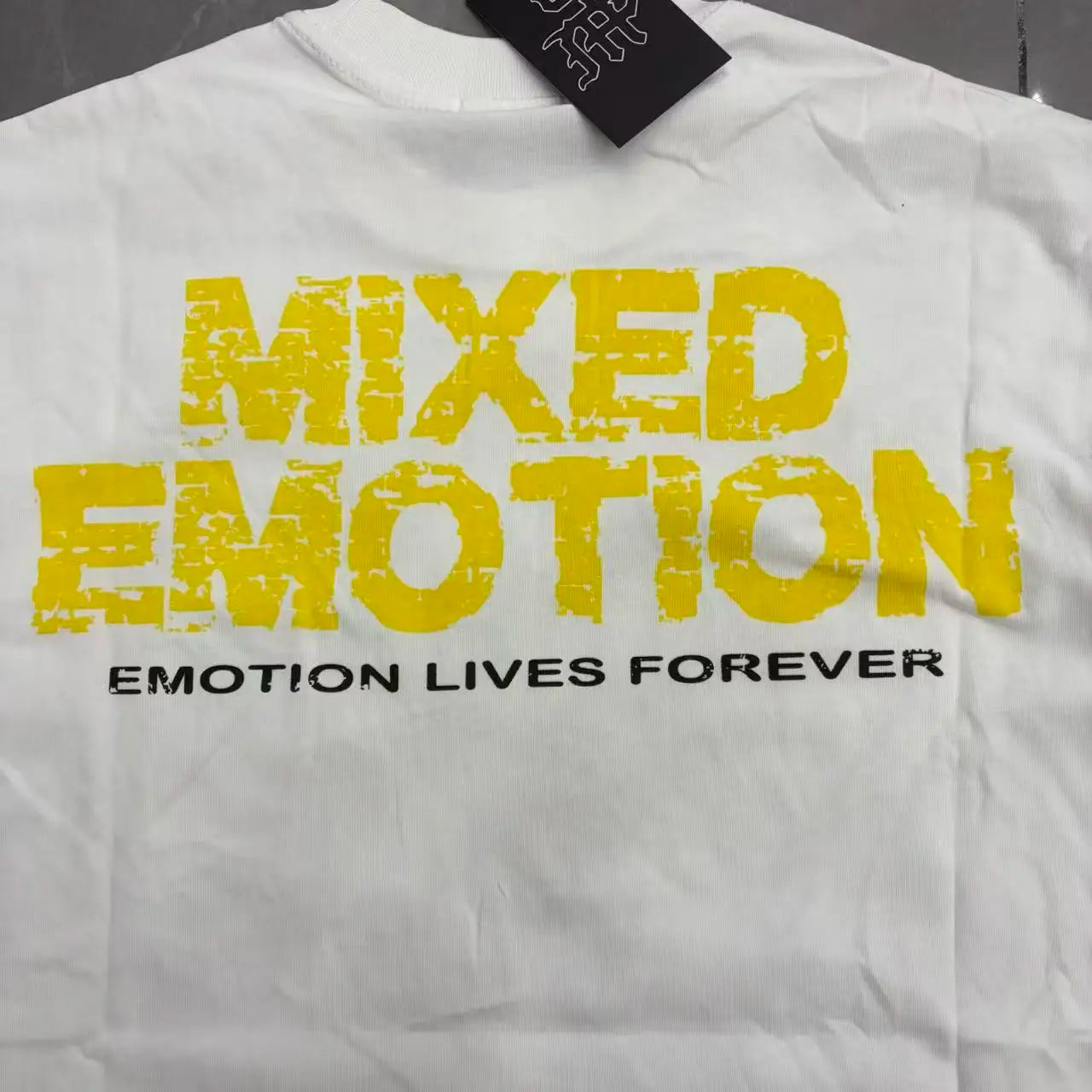 Mixed Emotion Printed Cotton T Shirt For Men Women