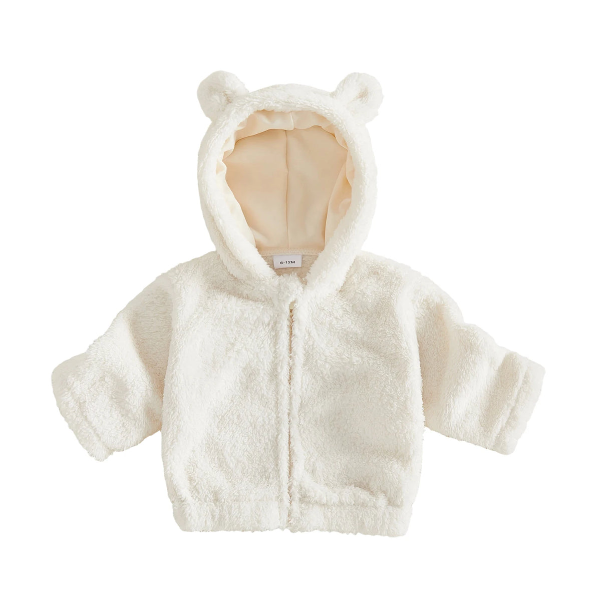 Toddler Baby Girl Jacket With With Ears Hood Zip Fleece Ears Hood Fleece Jacket With Warm-Winter Toddler Baby Girl